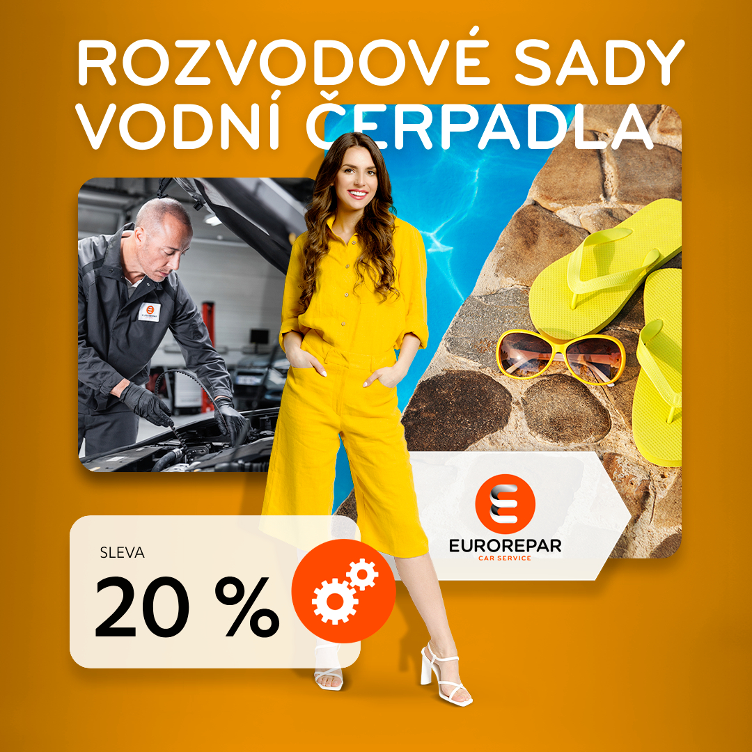 Sleva 20% na rozvodové sady a vodní čerpadla značky EUROREPAR!