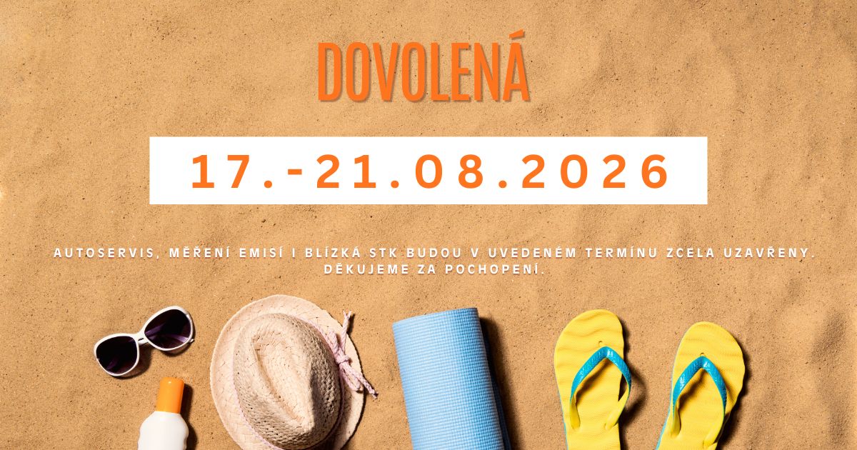 Oznámení o celozávodní dovolené